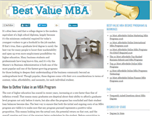 Tablet Screenshot of bestvaluemba.net